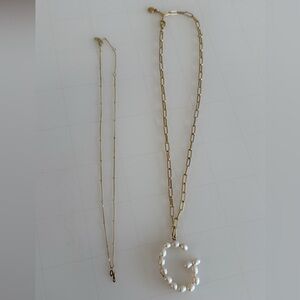 Gold G Initial Necklace’s